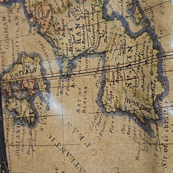 Patricia Nash World Map Patterned Crossover Bag - Picture 13 of 13